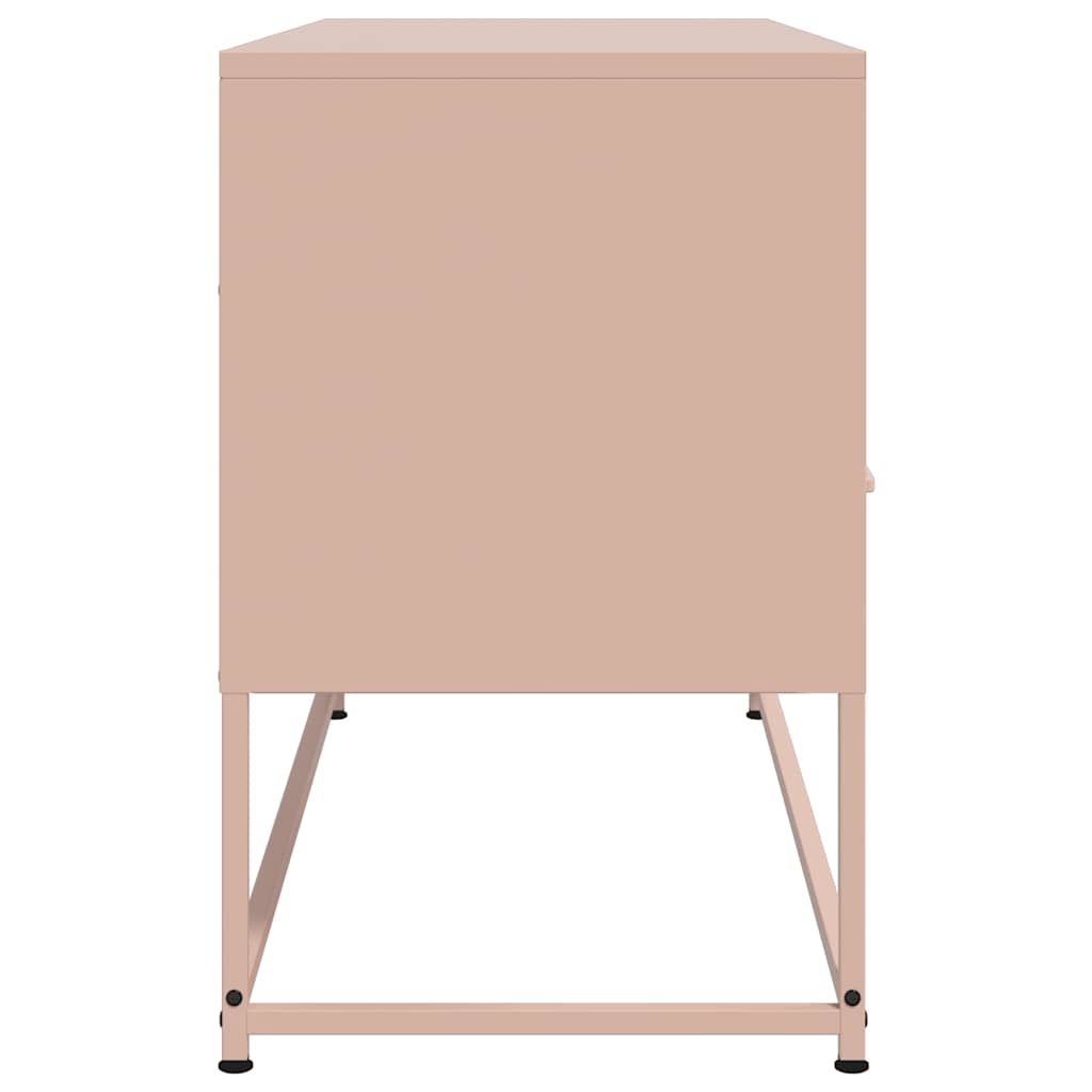 TV-Schrank Rosa 100,5x39x60,5 cm Stahl