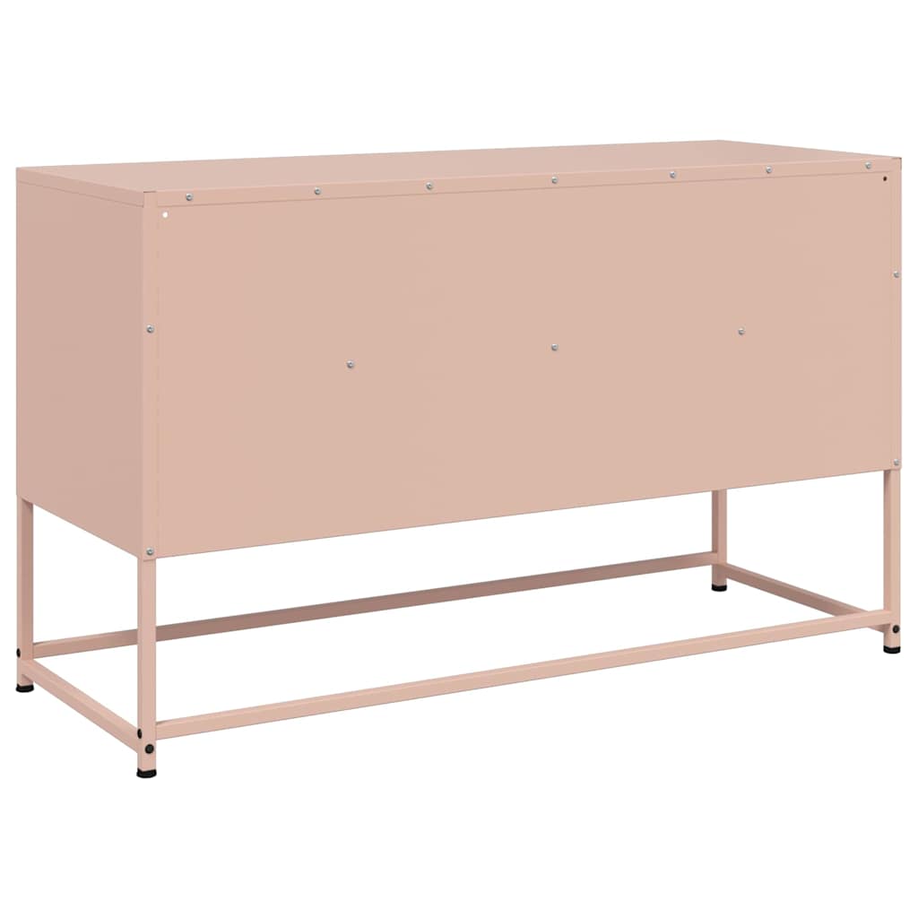 TV-Schrank Rosa 100,5x39x60,5 cm Stahl