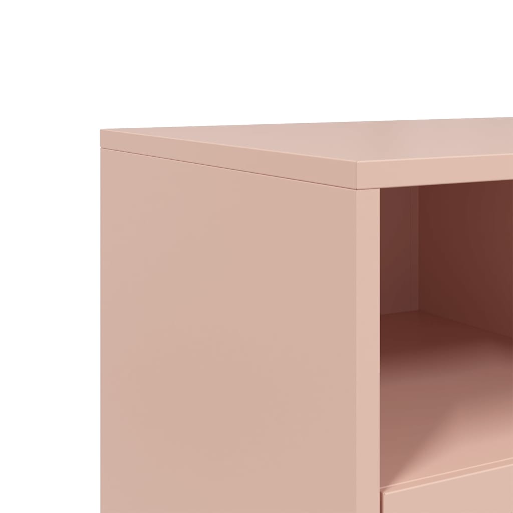 TV-Schrank Rosa 100,5x39x60,5 cm Stahl