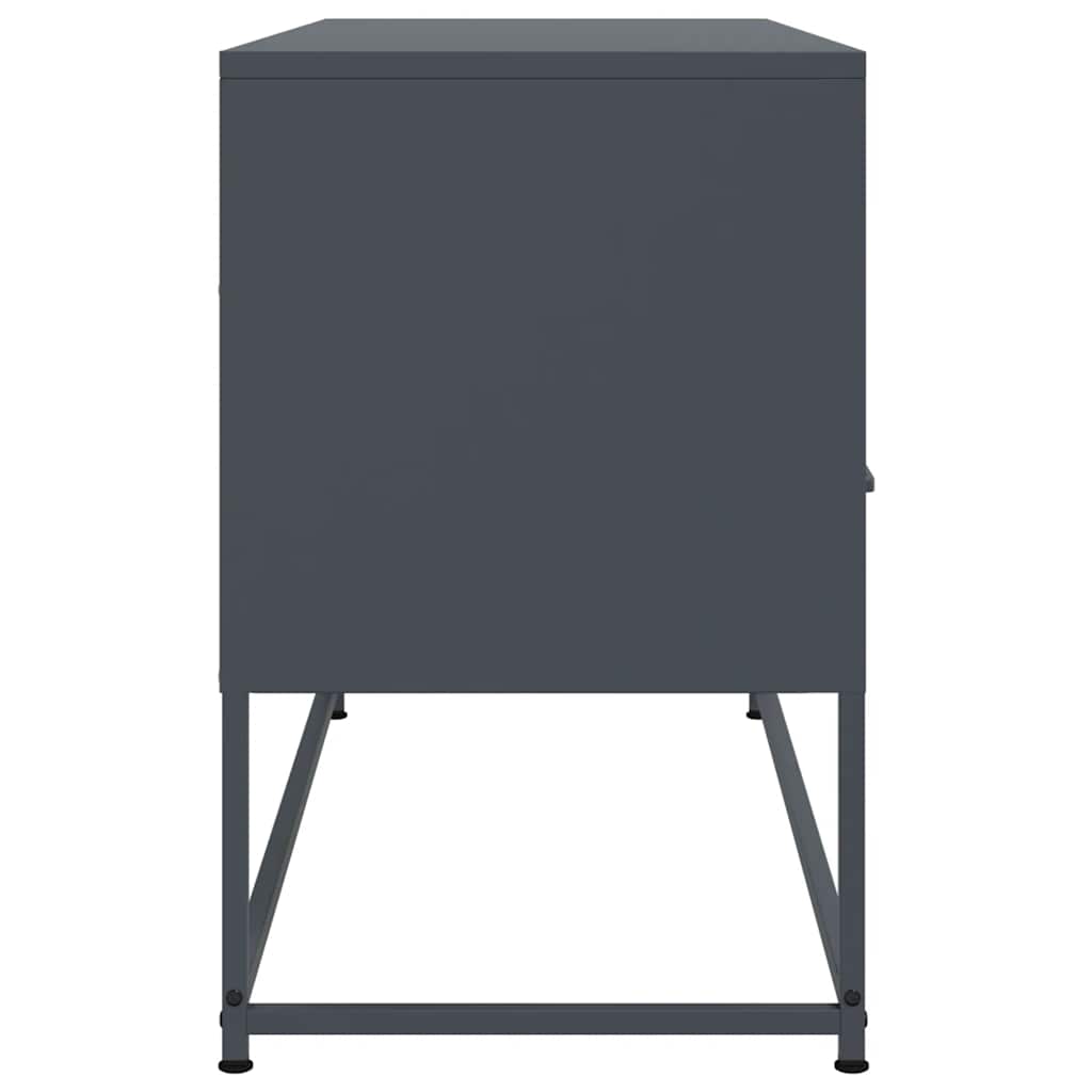 TV-Schrank Anthrazit 100,5x39x60,5 cm Stahl