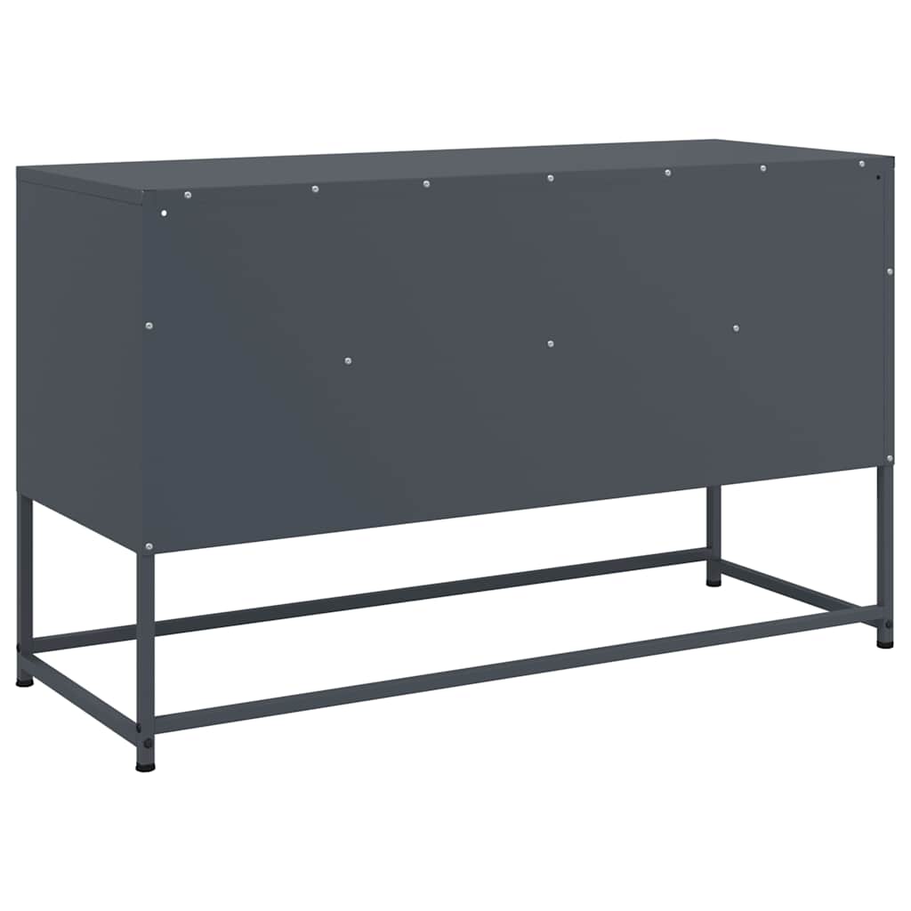 TV-Schrank Anthrazit 100,5x39x60,5 cm Stahl