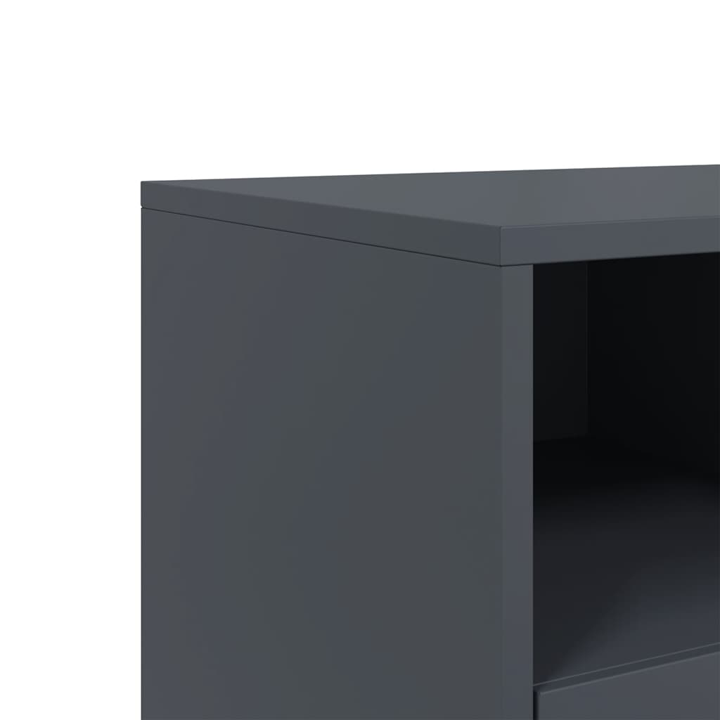 TV-Schrank Anthrazit 100,5x39x60,5 cm Stahl