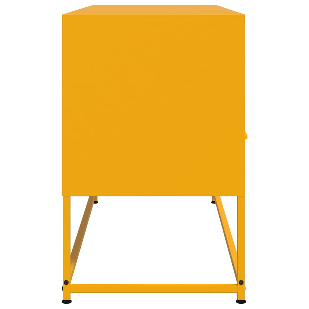 TV-Schrank Senfgelb 100,5x39x60,5 cm Stahl