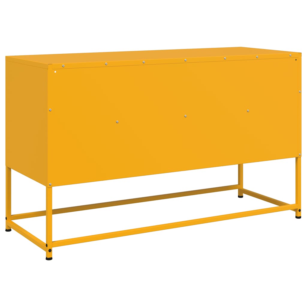 TV-Schrank Senfgelb 100,5x39x60,5 cm Stahl