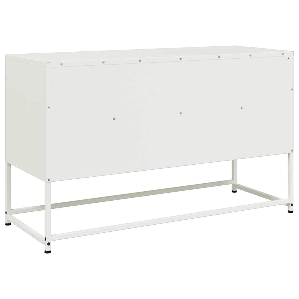 TV-Schrank Weiß 100,5x39x60,5 cm Stahl