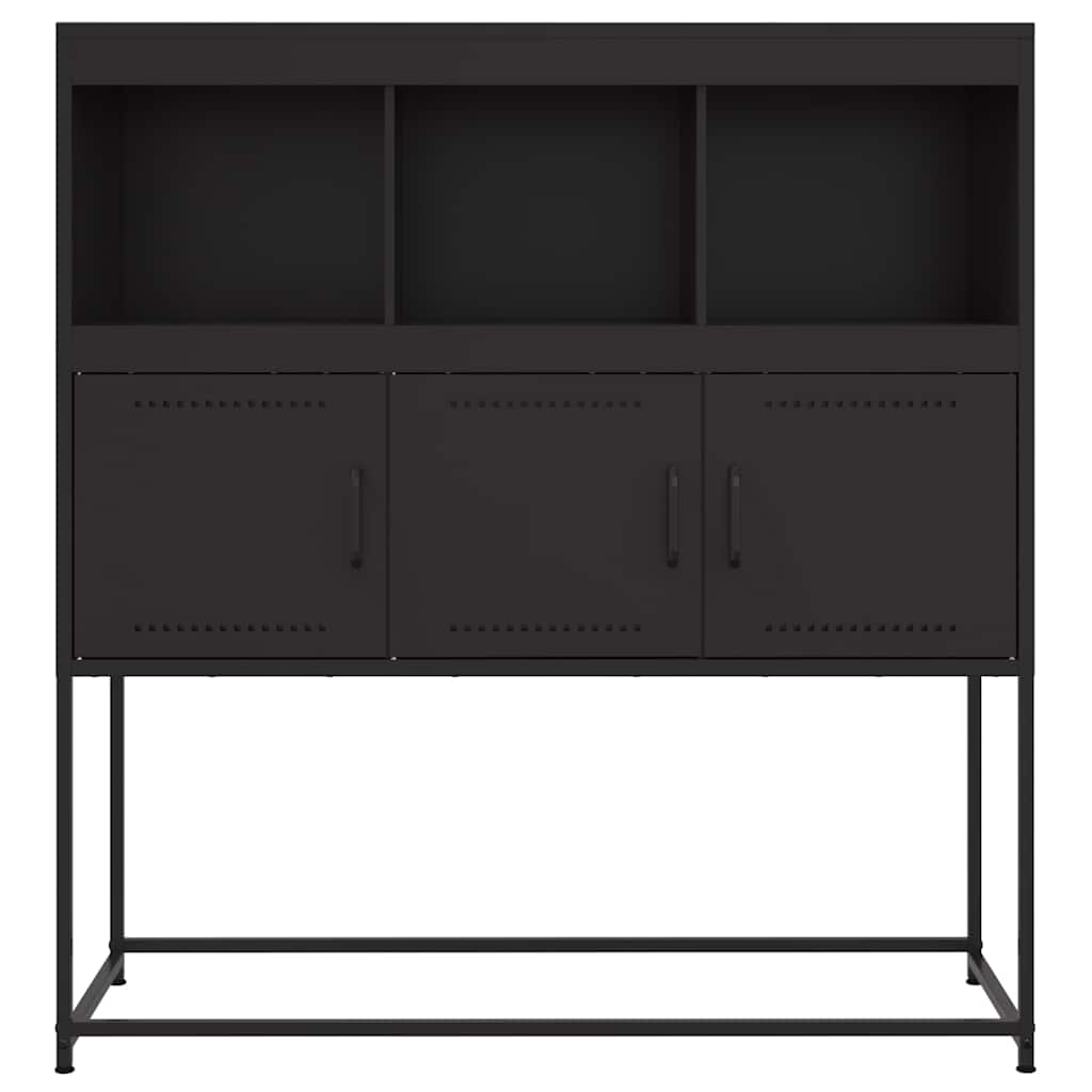 Sideboard Schwarz 100,5x39x107 cm Stahl