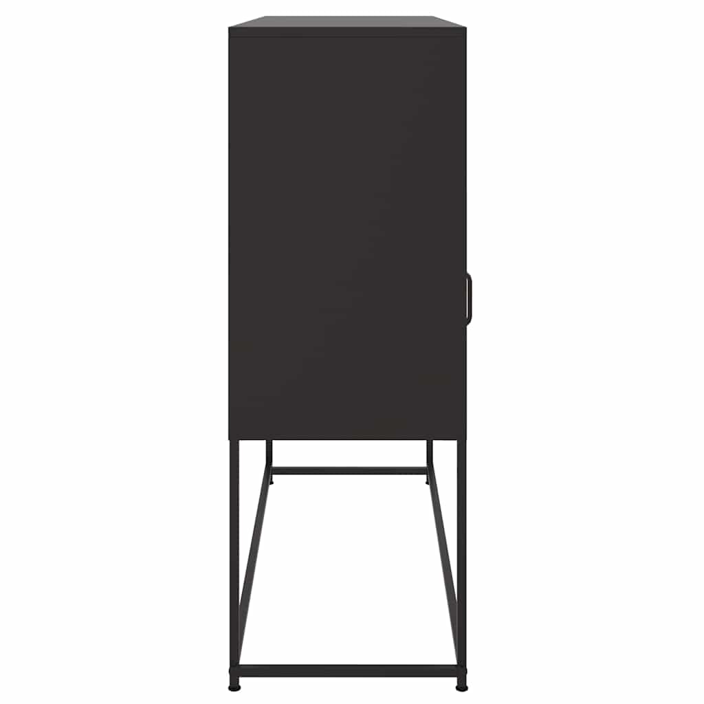Sideboard Schwarz 100,5x39x107 cm Stahl