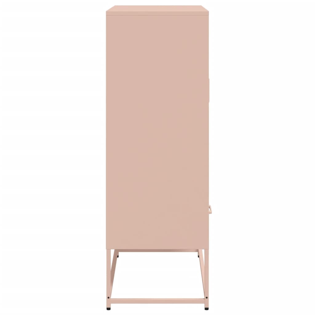 Highboard Rosa 68x39x111,5 cm Kaltgewalzter Stahl