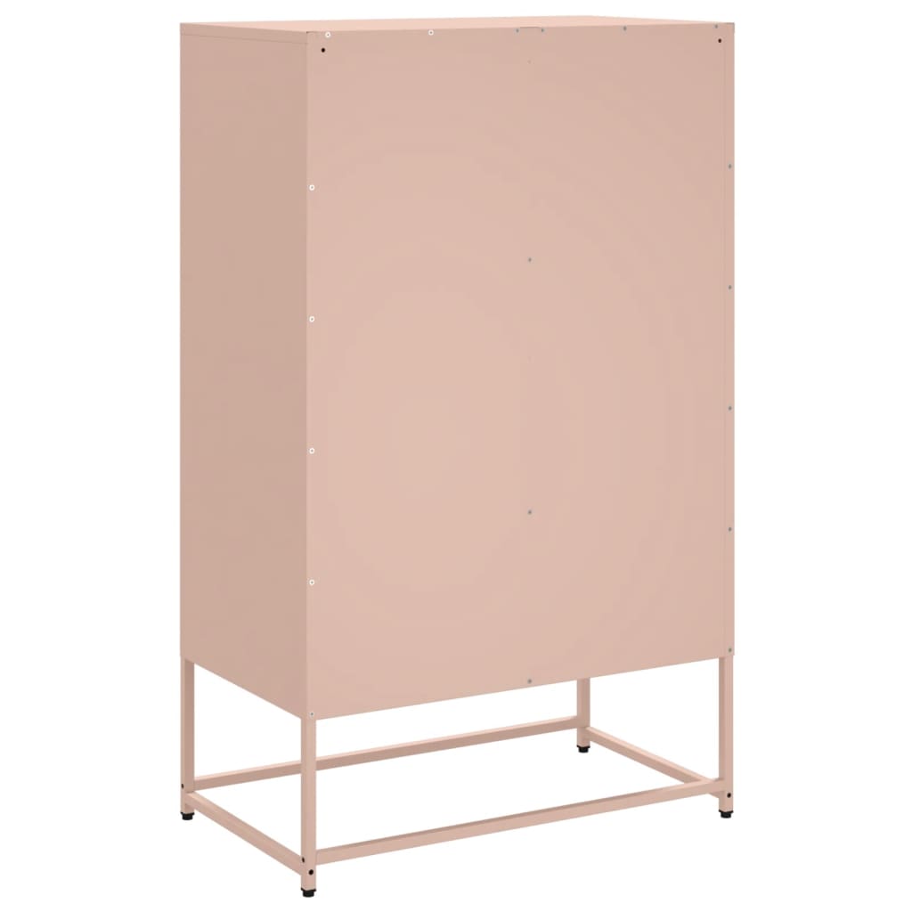 Highboard Rosa 68x39x111,5 cm Kaltgewalzter Stahl