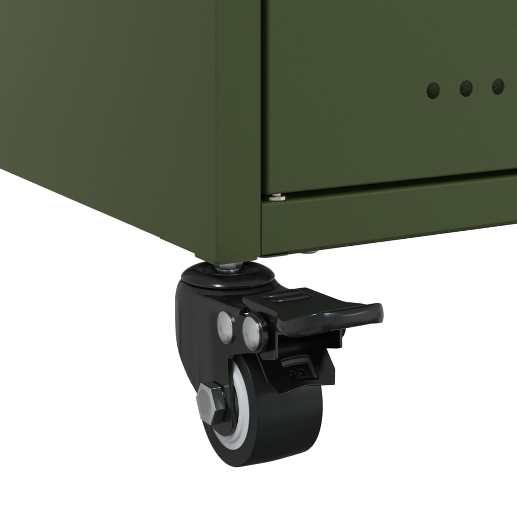 TV-Schrank Olivgrün 100,5x39x43,5 cm Stahl