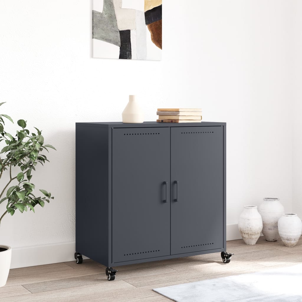 Sideboard Anthrazit 68x39x72 cm Stahl