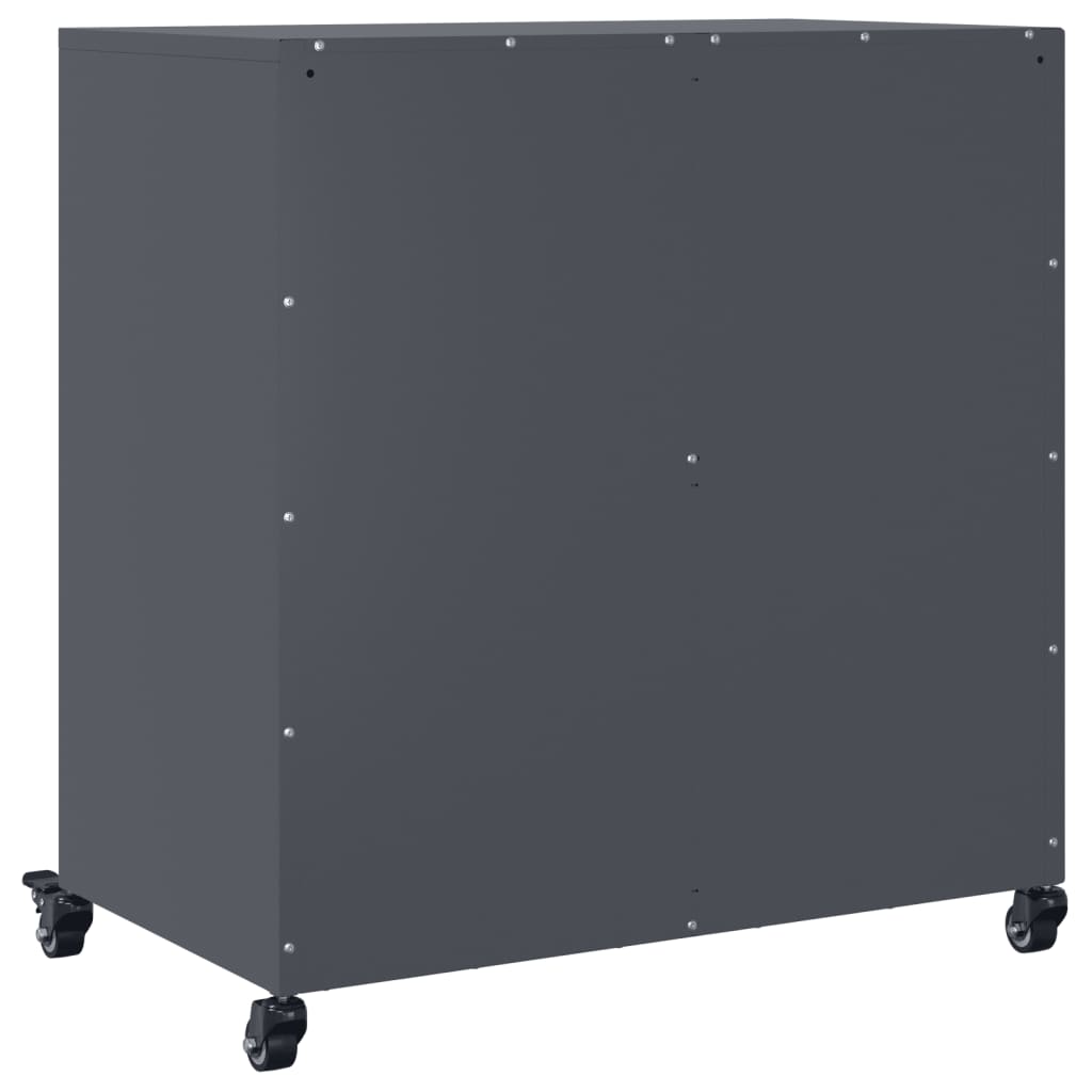 Sideboard Anthrazit 68x39x72 cm Stahl