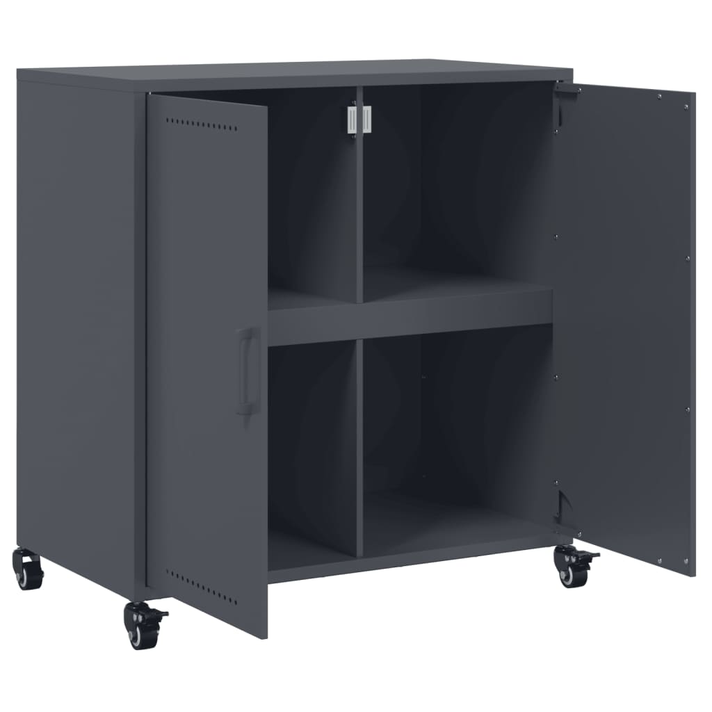 Sideboard Anthrazit 68x39x72 cm Stahl