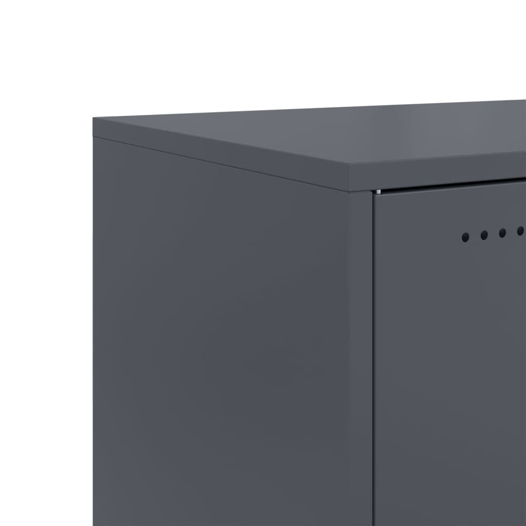 Sideboard Anthrazit 68x39x72 cm Stahl