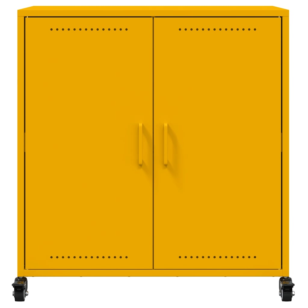 Sideboard Senfgelb 68x39x72 cm Stahl