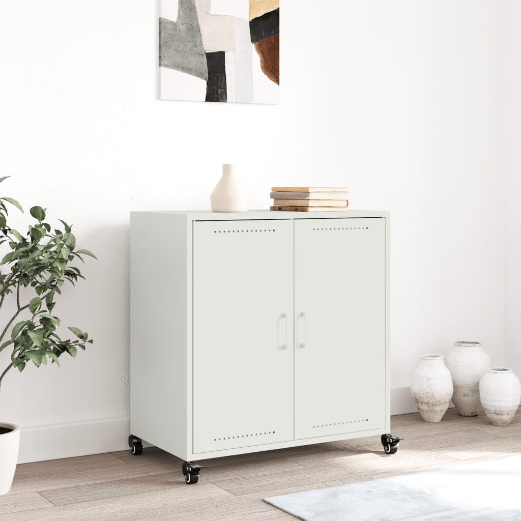 Sideboard Weiß 68x39x72 cm Stahl