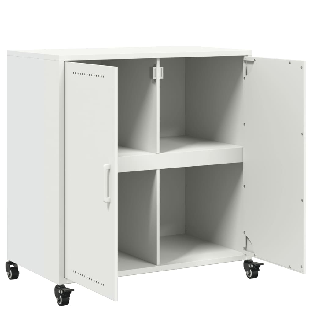 Sideboard Weiß 68x39x72 cm Stahl