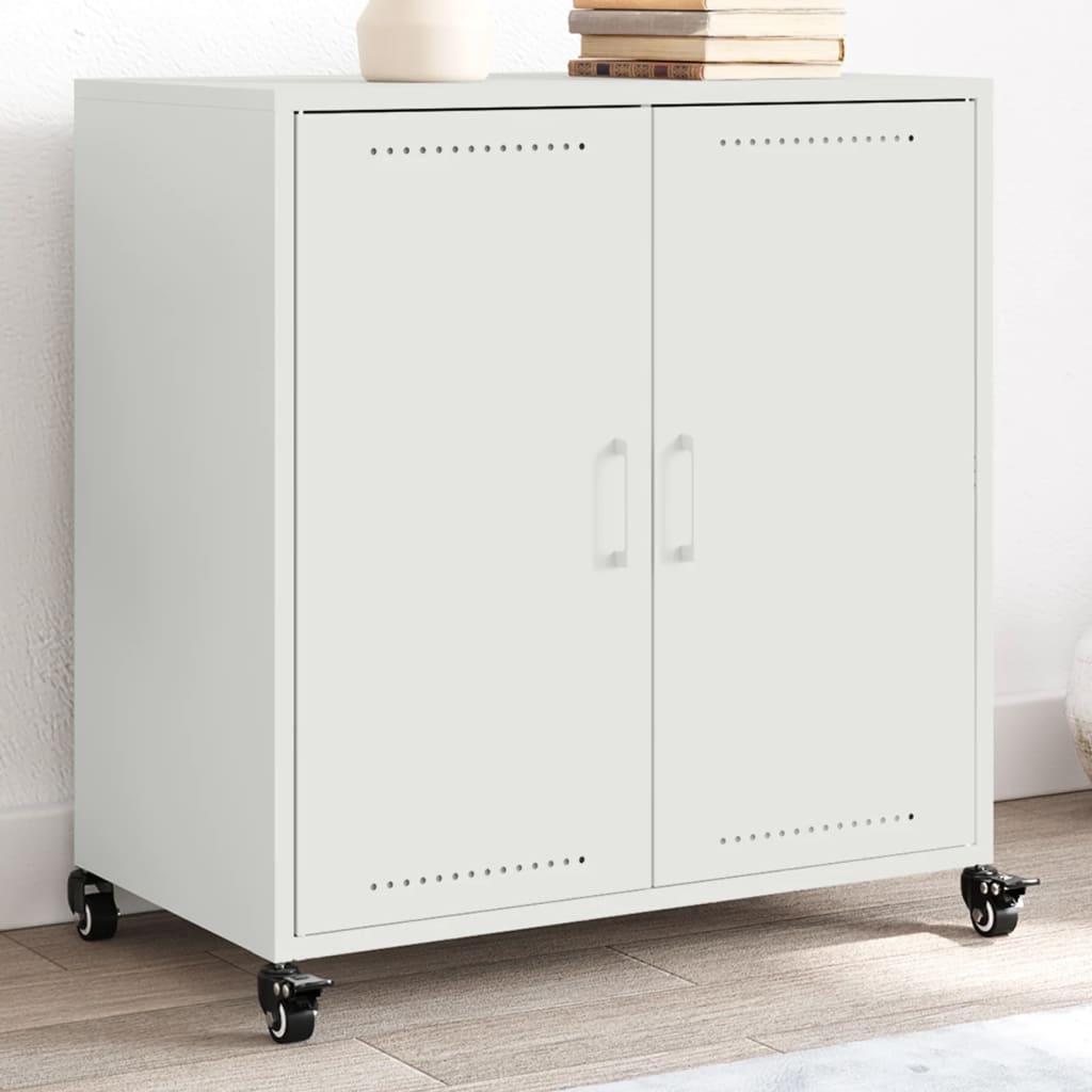 Sideboard Weiß 68x39x72 cm Stahl