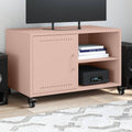 TV-Schrank Rosa 68x39x43,5 cm Stahl