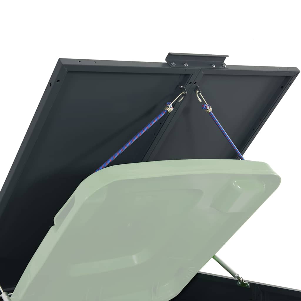 Mülltonnenbox für Einzeltonne Anthrazit 69x79x117 cm Stahl