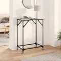 Konsolentisch mit Glasplatte Schwarz 60x35x81 cm Stahl