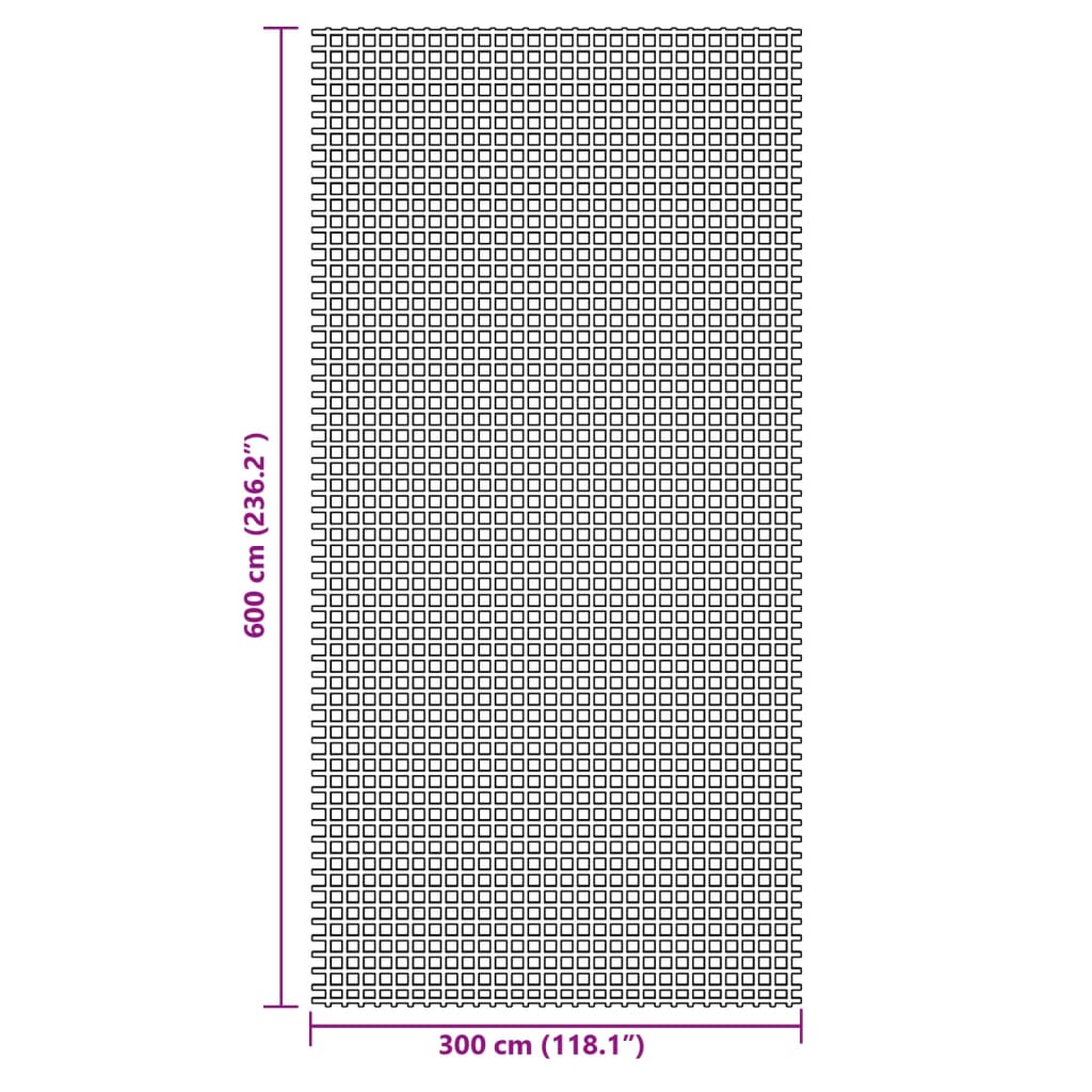 Zeltteppich Blau 6x3 m