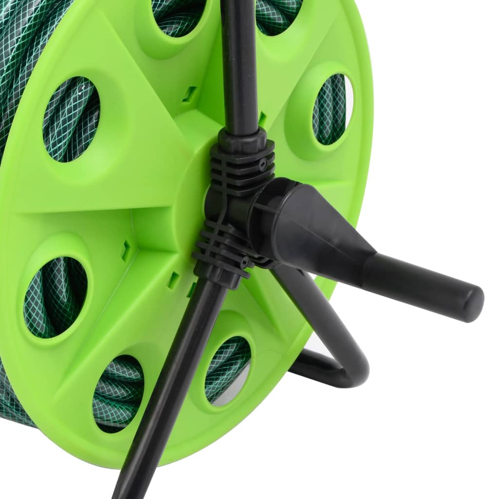 Schlauchtrommel Freistehend Grün mit 20 m Schlauch PVC