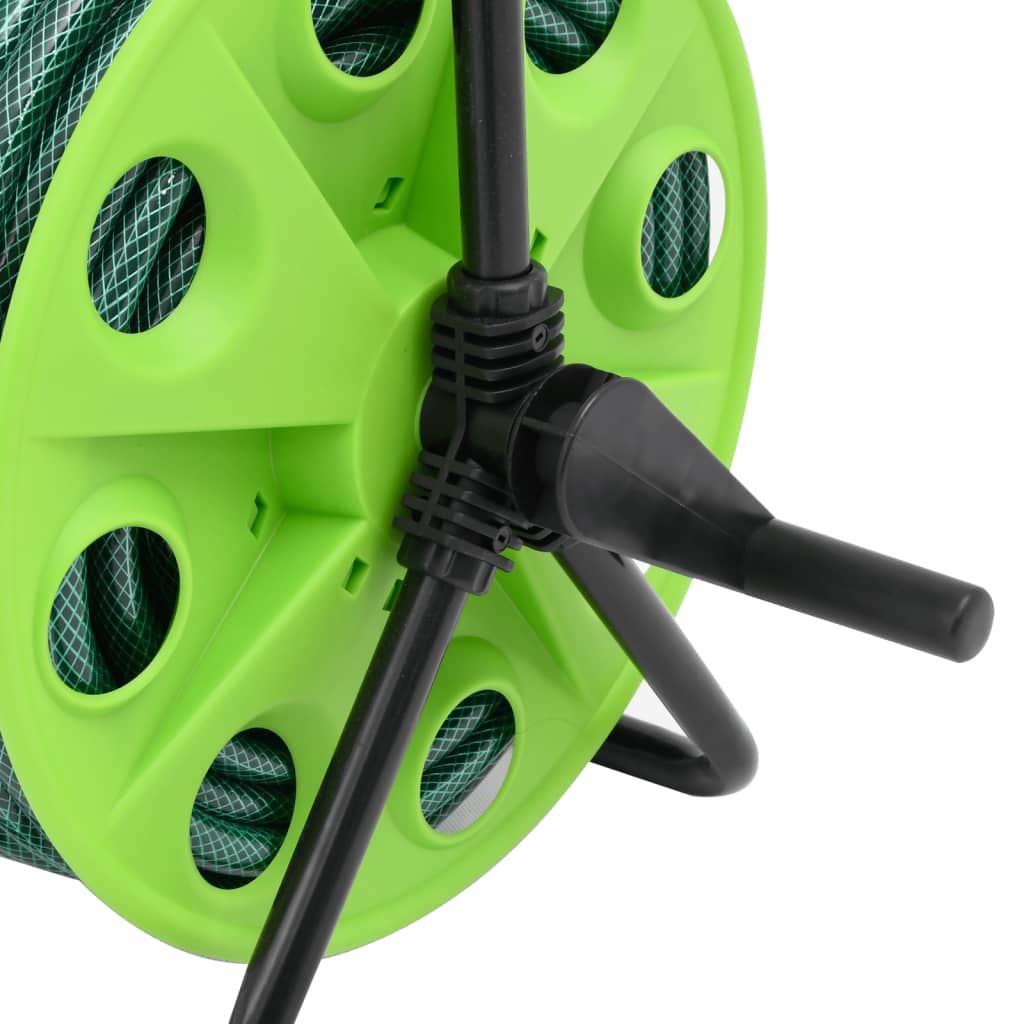 Schlauchtrommel Freistehend Grün mit 30 m Schlauch PVC