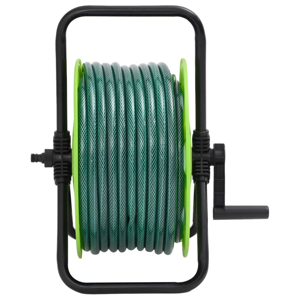 Schlauchtrommel Freistehend Grün mit 50 m Schlauch PVC