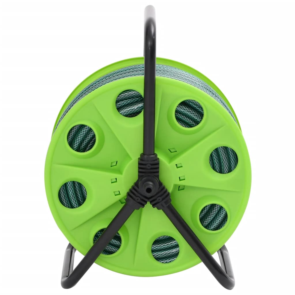 Schlauchtrommel Freistehend Grün mit 50 m Schlauch PVC