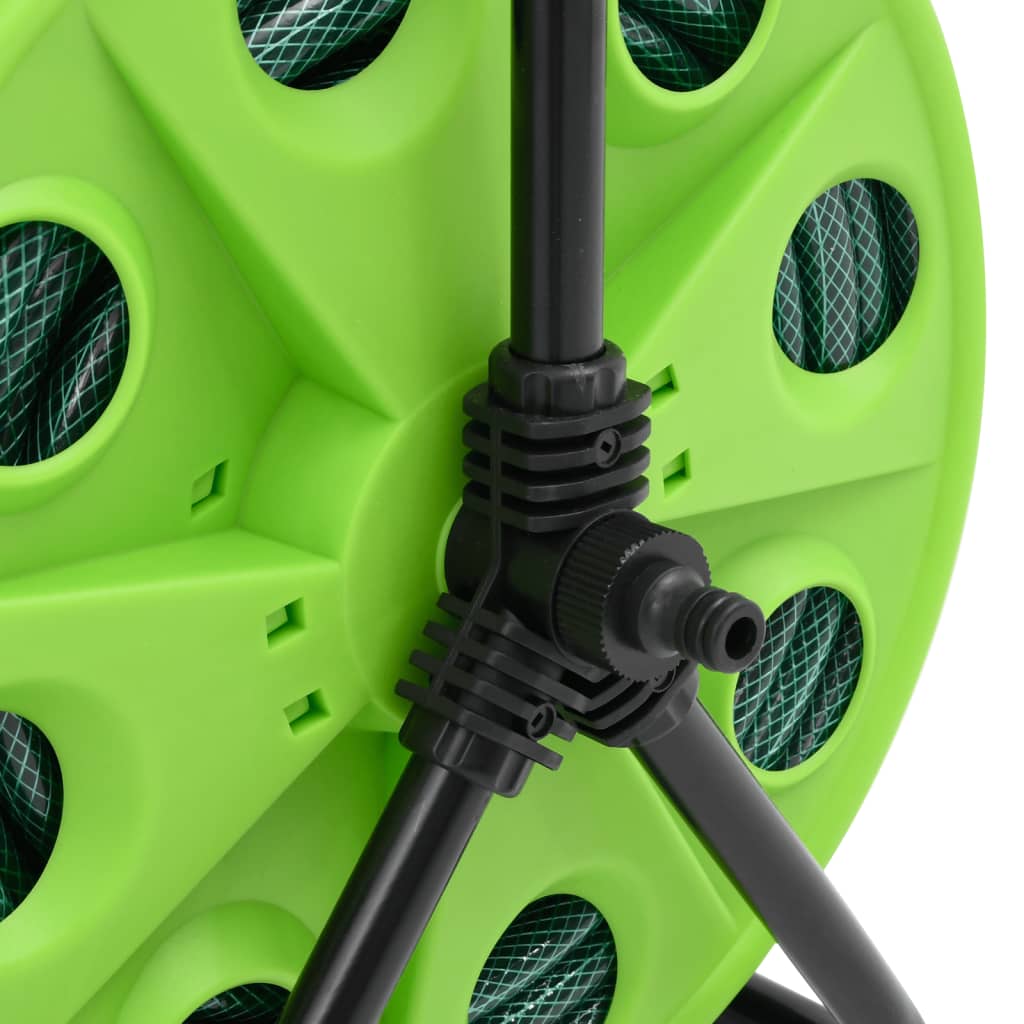 Schlauchtrommel Freistehend Grün mit 50 m Schlauch PVC