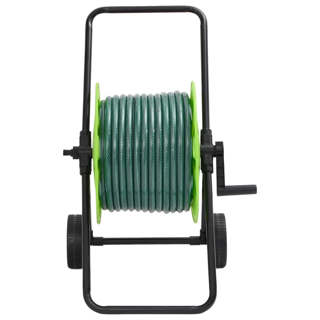 Schlauchwagen mit 50 m Schlauch PVC Grün