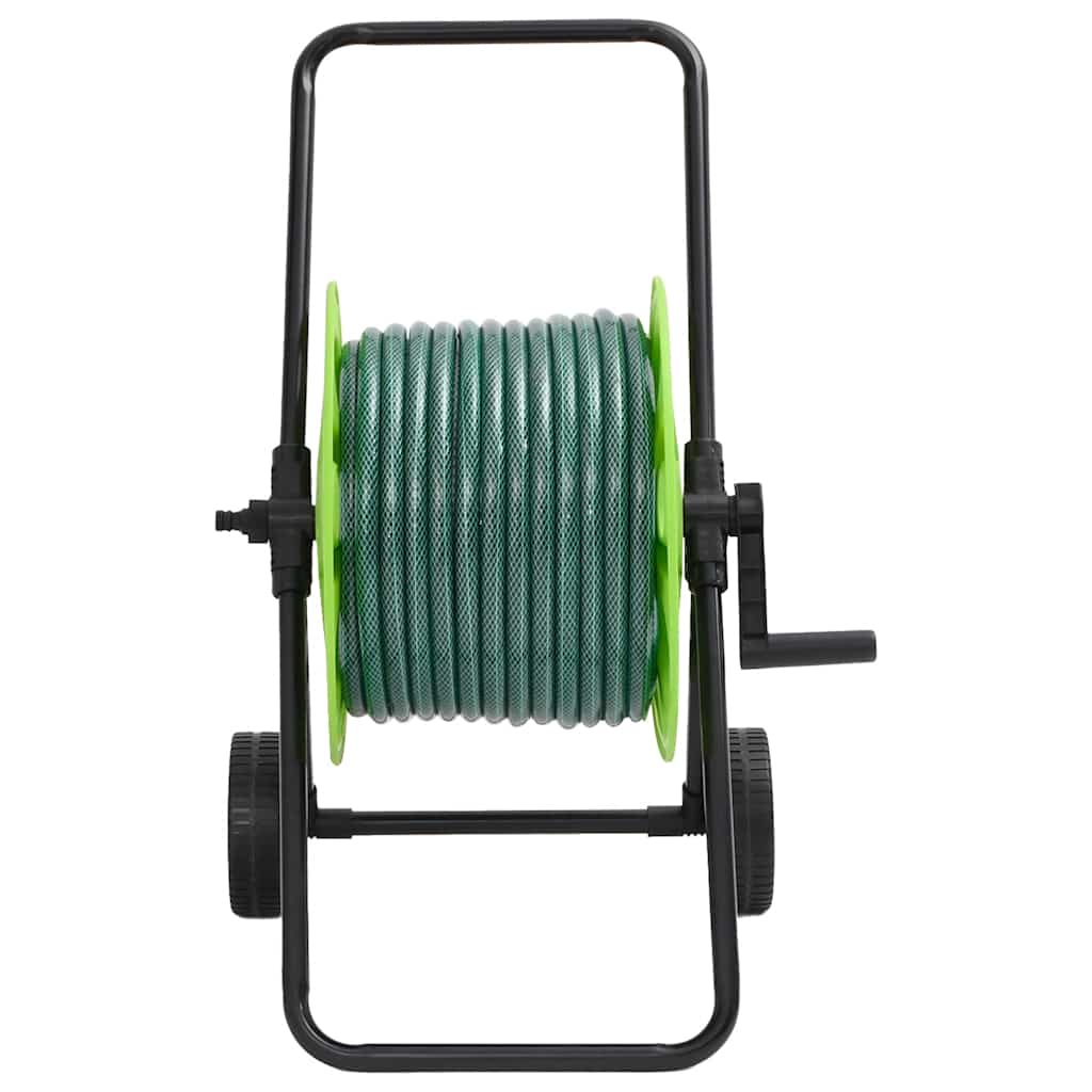 Schlauchwagen mit Schlauchanschluss-Set 0,5" 30 m PVC Grün