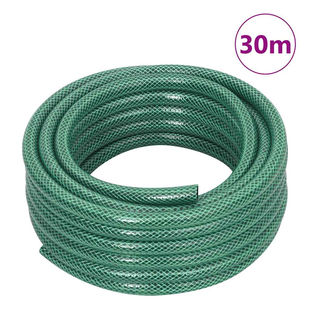 Schlauchwagen mit Schlauchanschluss-Set 0,5" 30 m PVC Grün