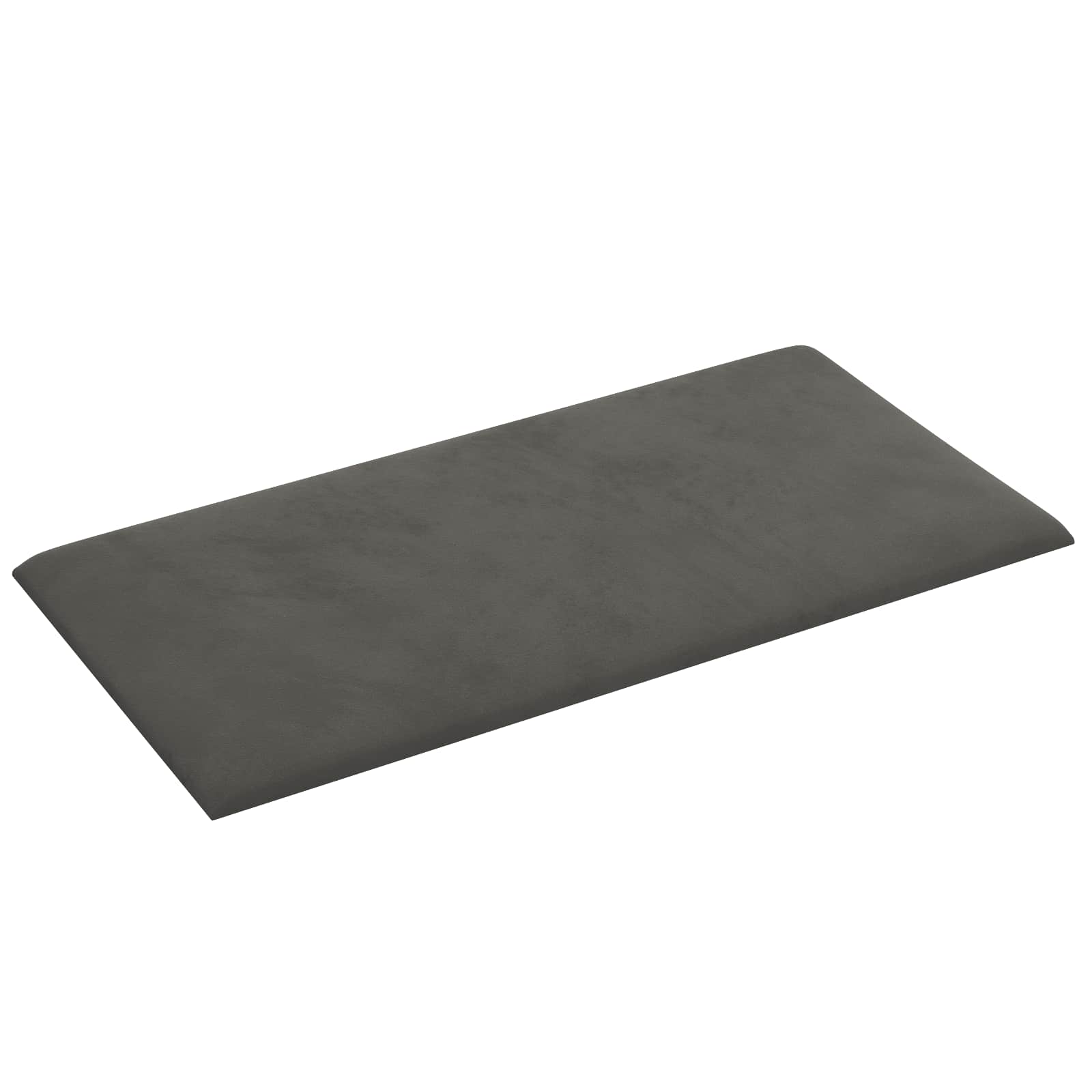 Wandkopfteilen 12 pcs Dunkelgrau Samt