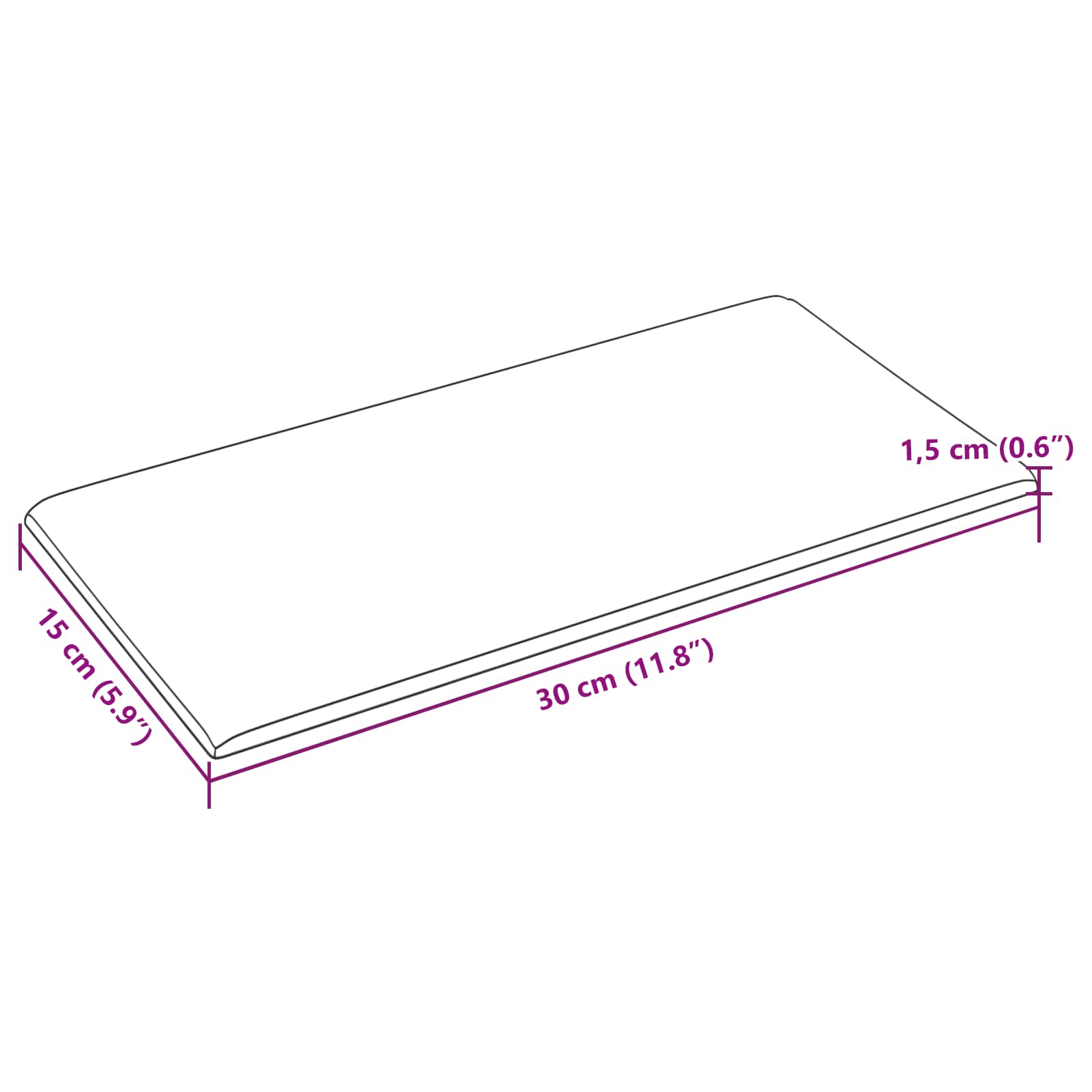Wandkopfteilen 12 pcs Schwarz Samt