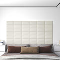 Wandkopfteilen 12 pcs Creme Samt