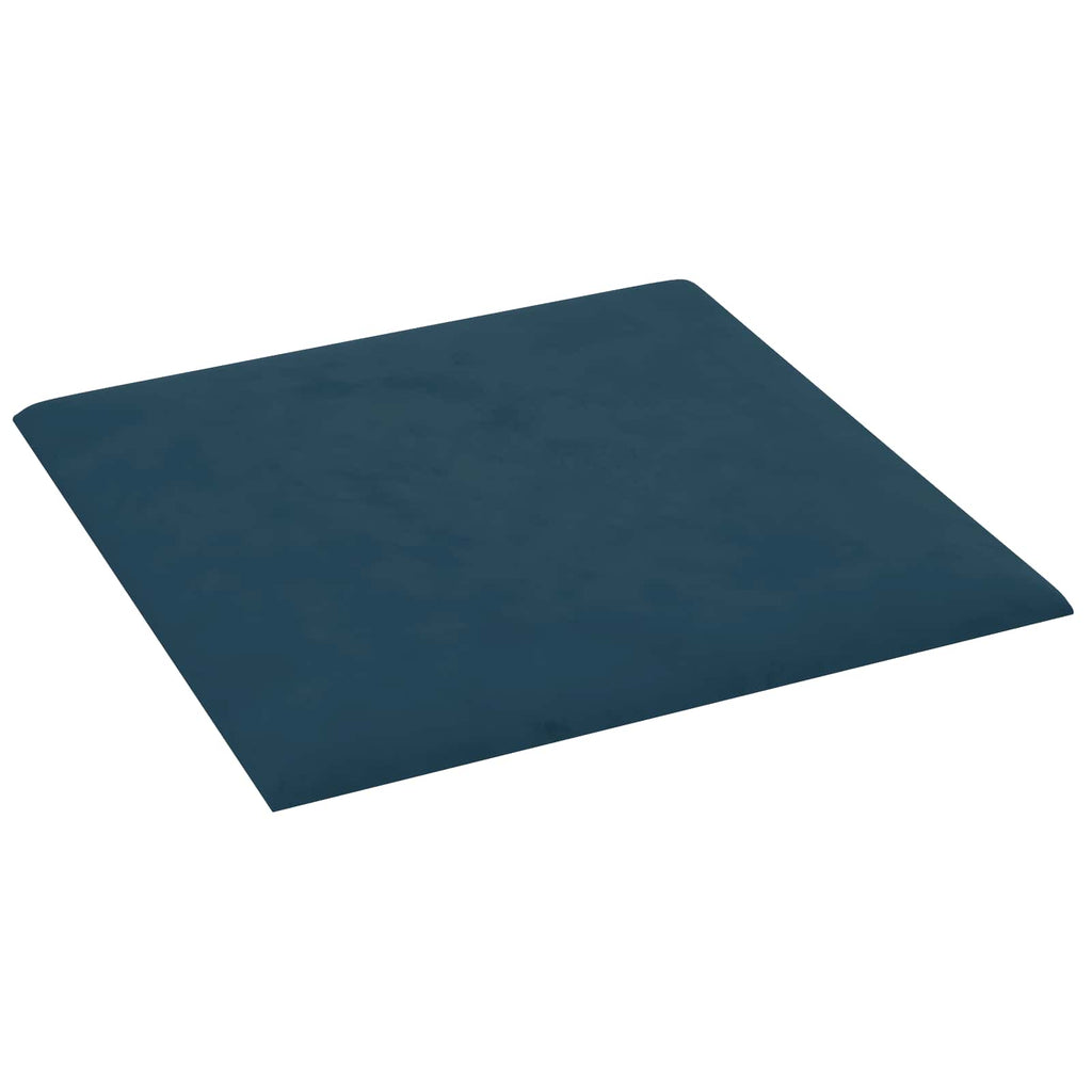 Wandkopfteilen 12 pcs Blau Samt