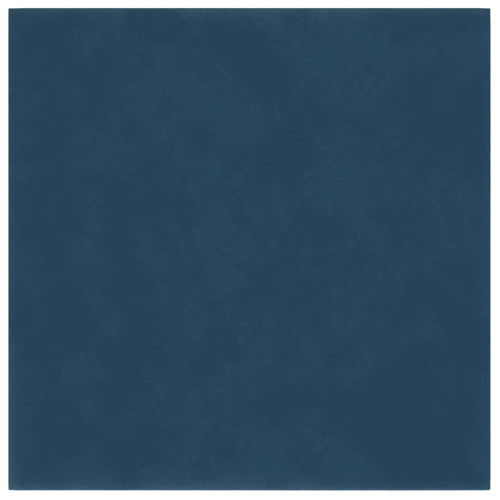 Wandkopfteilen 12 pcs Blau Samt
