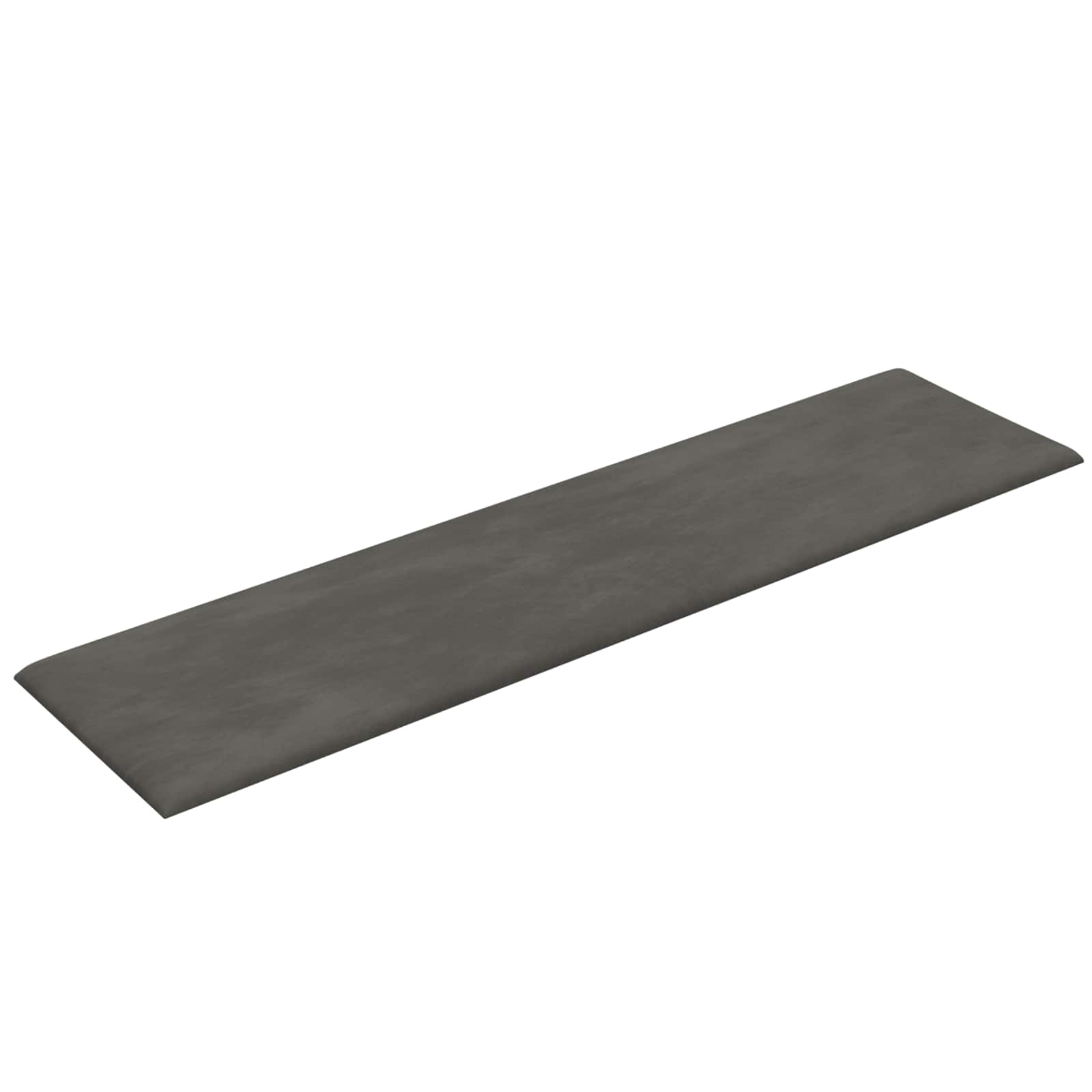 Wandkopfteilen 12 pcs Dunkelgrau Samt