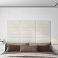 Wandkopfteilen 12 pcs Creme Samt
