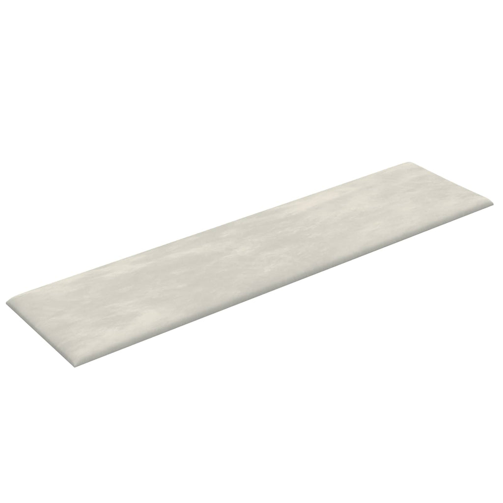 Wandkopfteilen 12 pcs Creme Samt