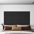 Wandkopfteilen 12 pcs Schwarz Samt