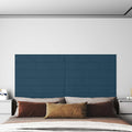 Wandkopfteilen 12 pcs Blau Samt