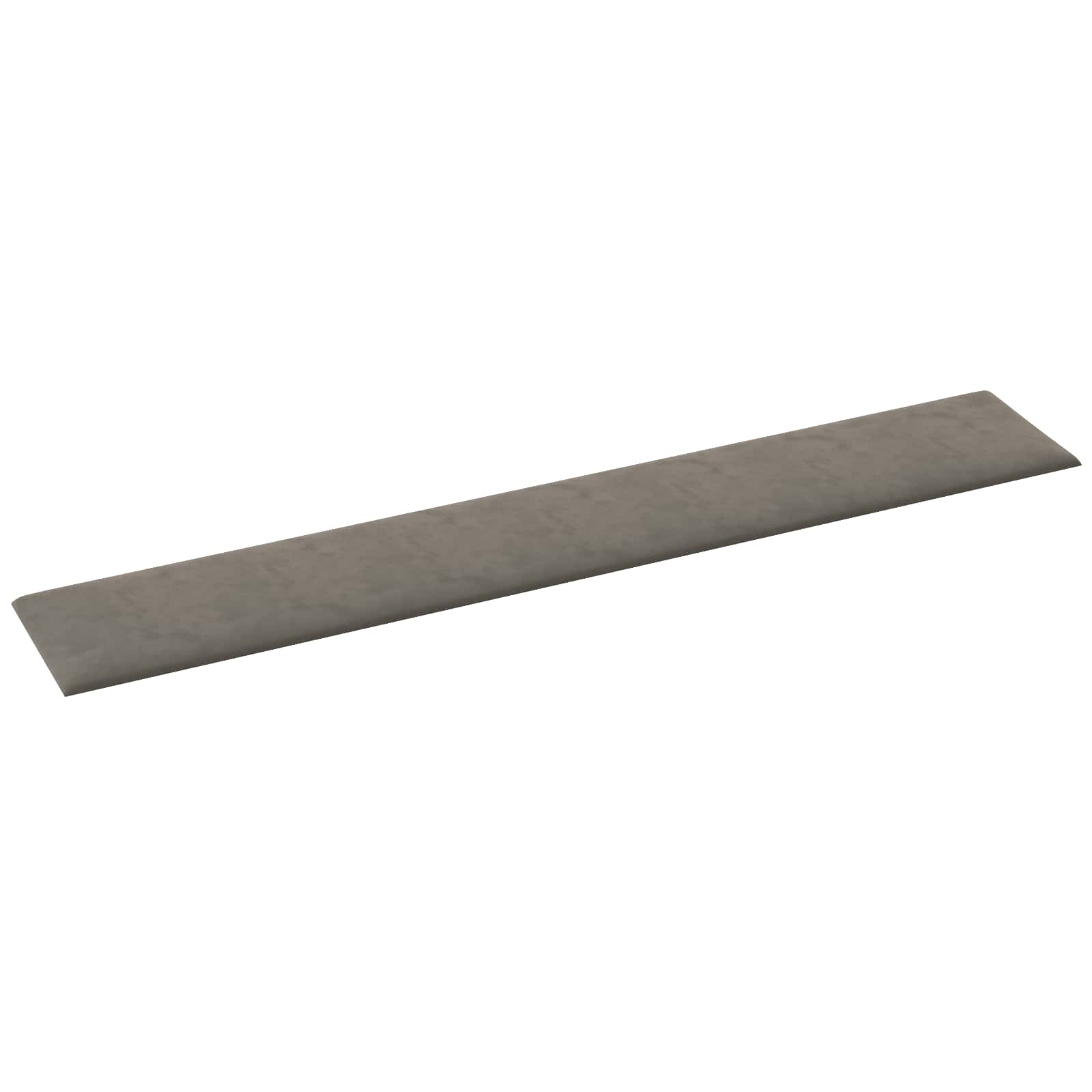 Wandkopfteilen 12 pcs Hellgrau Samt