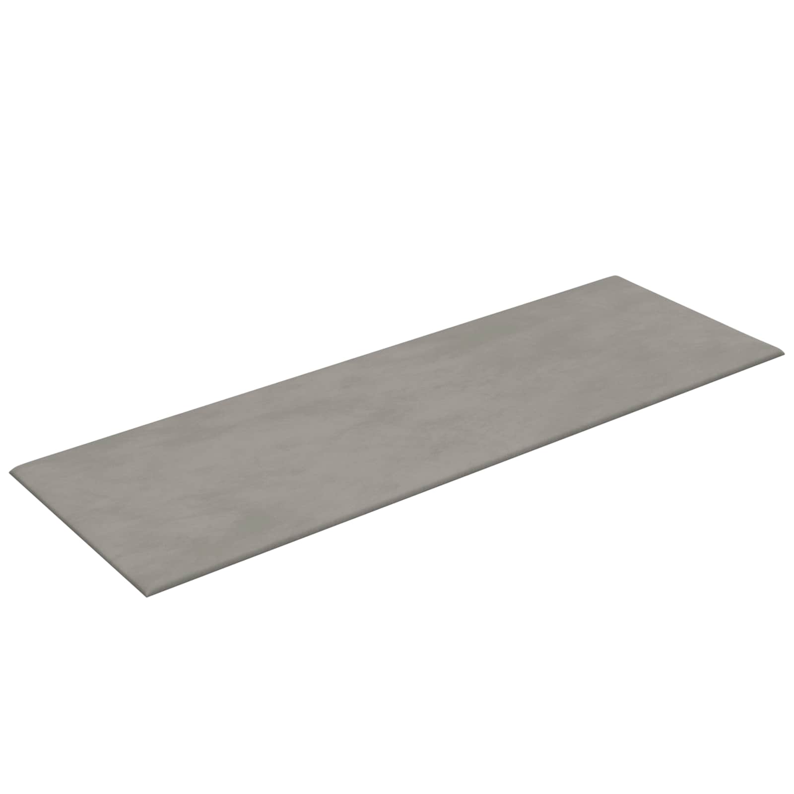 Wandkopfteilen 12 pcs Hellgrau Samt