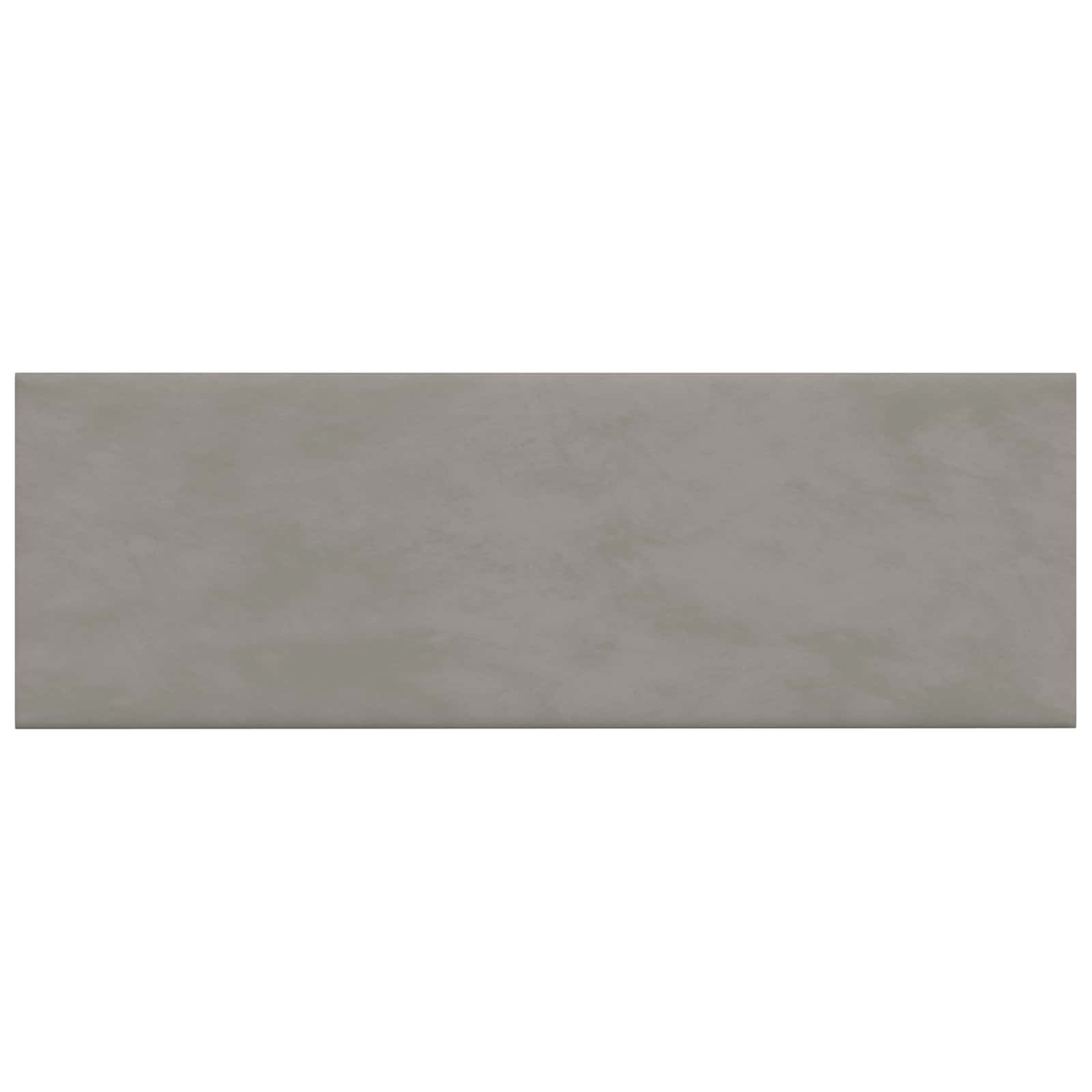 Wandkopfteilen 12 pcs Hellgrau Samt