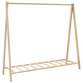 Kleiderständer mit Ablagen 106x34x102 cm Bambus