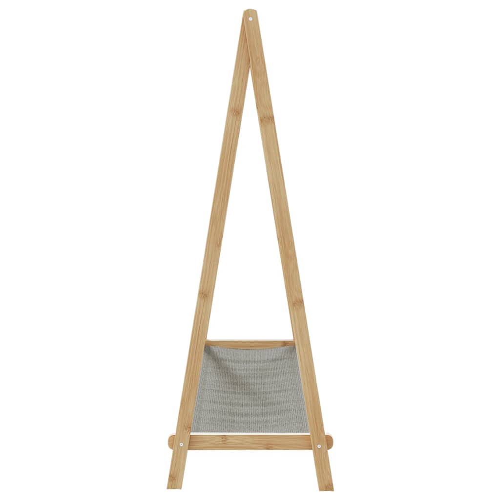 Kleiderständer mit Ablagen 106x34x102 cm Bambus