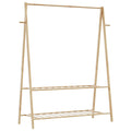 Kleiderständer mit Ablagen 132x45,5x150,5 cm Bambus